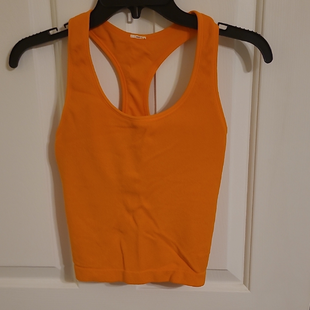 Orange Racerback Tank Top